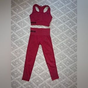 Ryder Wear Sports Bra and matching seamless leggings